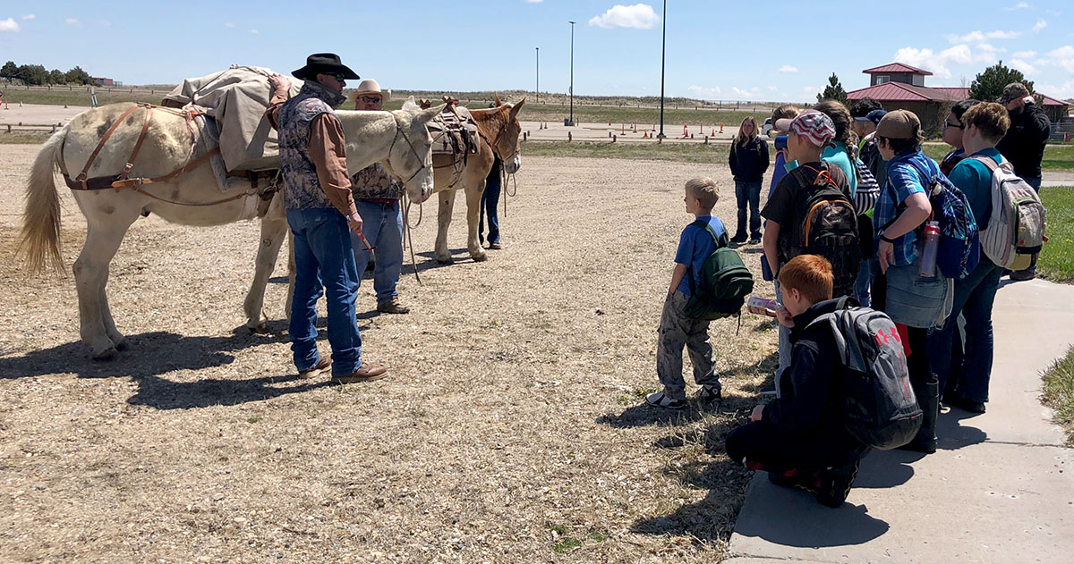 Packing demonstration at the 2019 Wyoming Game and Fish Expo