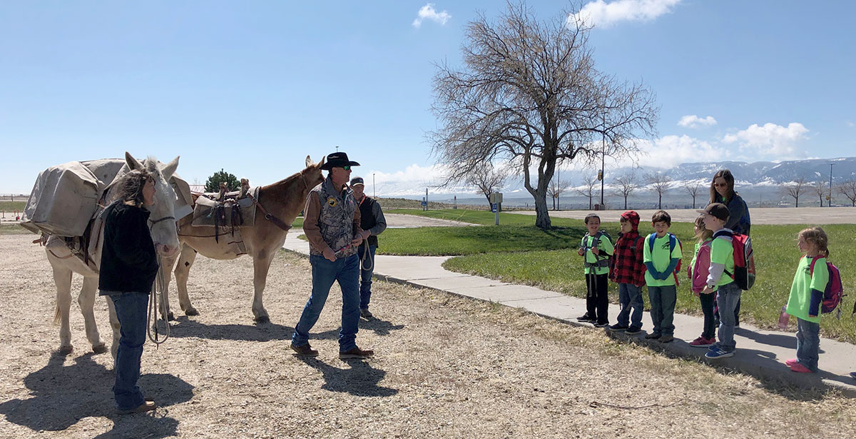 Packing demonstration at the 2019 Wyoming Game and Fish Expo