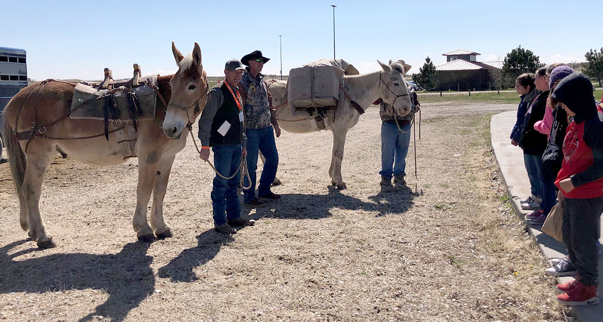 Packing demonstration at the 2019 Wyoming Game and Fish Expo