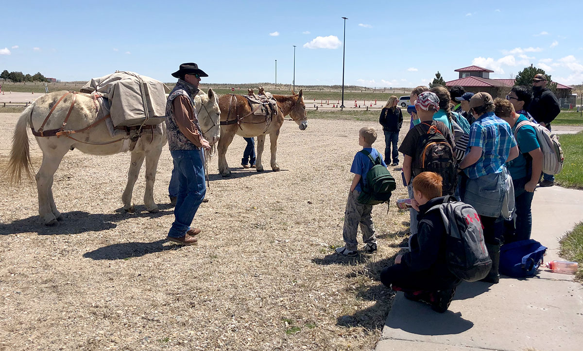 Packing demonstration at the 2019 Wyoming Game and Fish Expo
