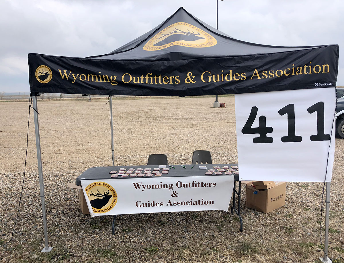 Our booth at the 2019 Wyoming Game and Fish Expo