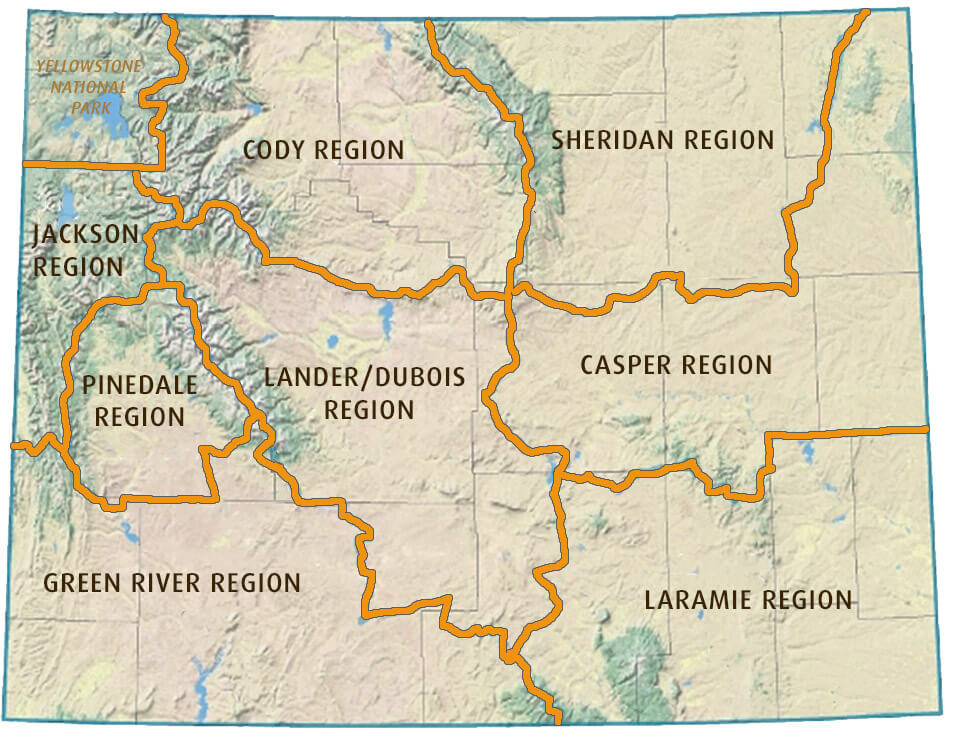 Wyoming Game and Fish Department Regions